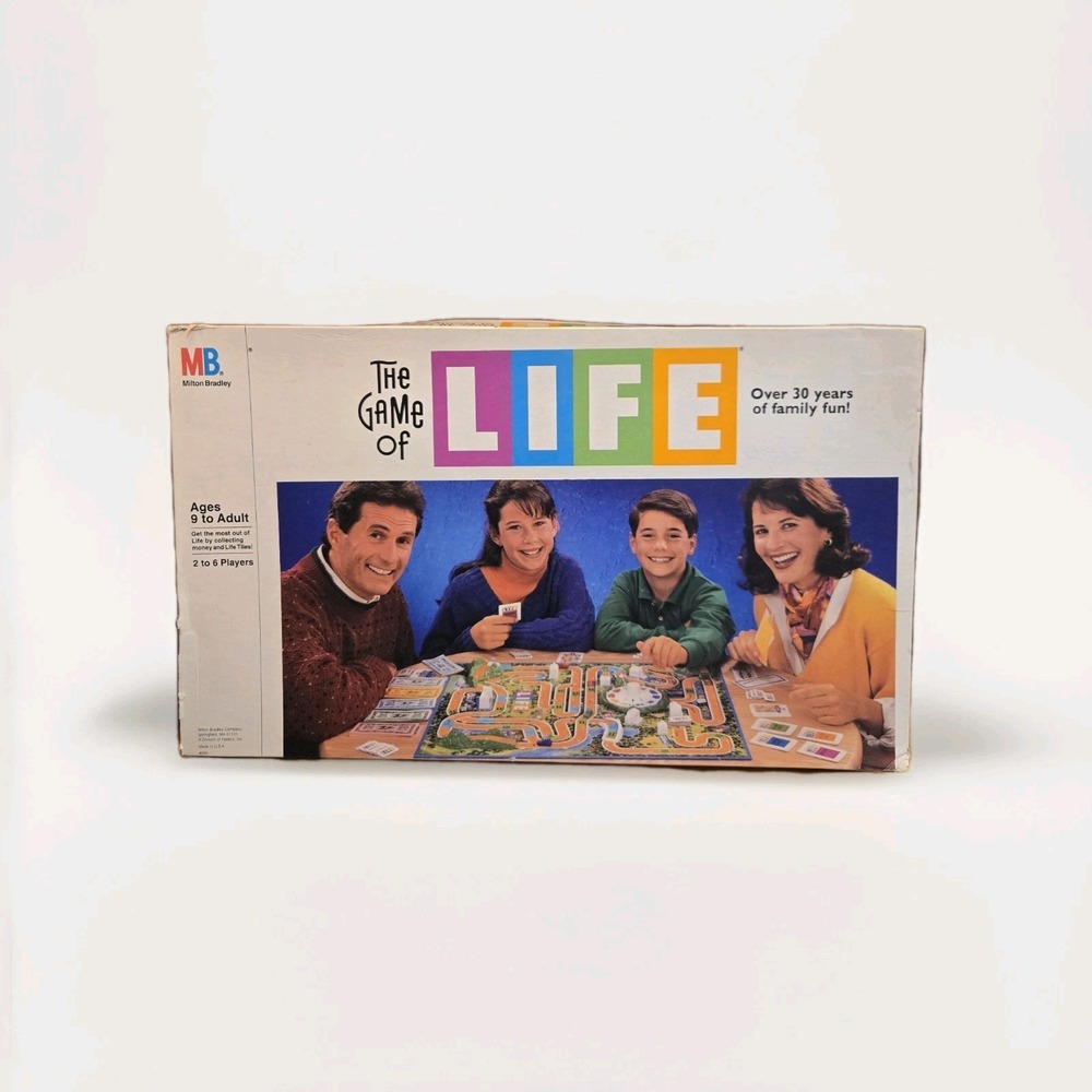 Milton Bradley the Game of Life Board Game 1991 Vintage COMPLETE